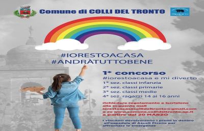 Coronavirus: Colli del Tronto, si lancia il contest ''Io resto a casa e mi diverto''