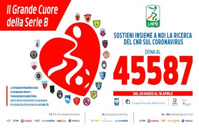 Coronavirus, Lega Serie B lancia campagna fondi per sostenere ricerche del CNR