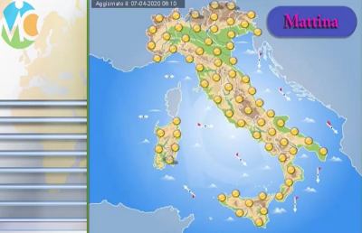 Meteo, la situazione ad Ascoli Piceno e nelle Marche per Giovedì 9 Aprile
