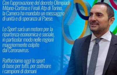 Coronavirus,  dalle Olimpiadi invernali arrivano importanti risorse per lo sport di base