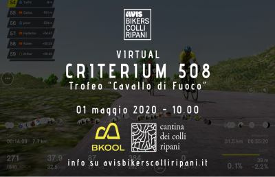 Avis Bikers Colli Ripani: al via Virtual Criterium 508, versione online del Trofeo “Cavallo di Fuoco”