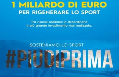 Coronavirus, Spadafora: ''Un miliardo di euro per lo sport, investimento mai realizzato prima''