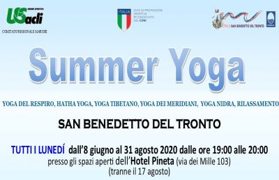 Unione Sportiva Acli, a San Benedetto del Tronto le lezioni gratuite di yoga