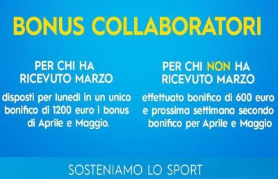 Coronavirus, bonus collaboratori sportivi. L'annuncio di Spadafora: ''Pronti i bonifici''