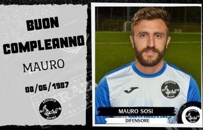 Atletico Ascoli, celebrato il 33° compleanno del difensore centrale e capitano Sosi