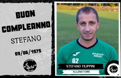 Atletico Ascoli, club celebra il 45esimo compleanno di mister Filippini