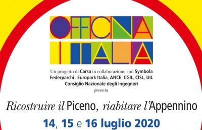 Officina Italia ad Ascoli con ''Ricostruire il Piceno, riabitare l’Appenino''