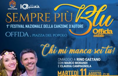 Offida: ''Sempre più blu'', il Festival nazionale della canzone d’autore in Piazza del Popolo