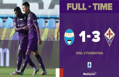 Spal-Fiorentina 1-3, highlights