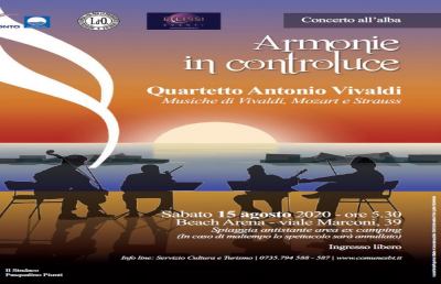 San Benedetto: ''Armonie in Controluce'', concerto all'alba di Ferragosto   