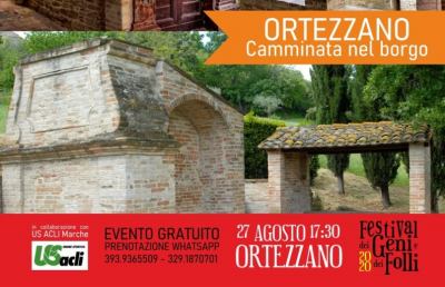 Unione Sportiva Acli Marche, il 27 Agosto camminata culturale ad Ortezzano