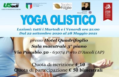 San Benedetto del Tronto, dal 22 Settembre due appuntamenti settimanali con lo yoga