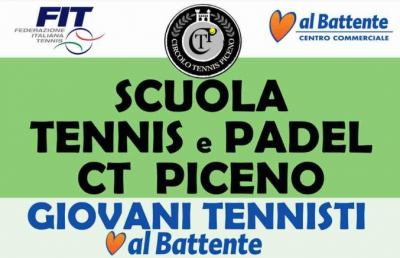 Ascoli Piceno, a scuola di tennis al Centro Commerciale ''Al Battente''