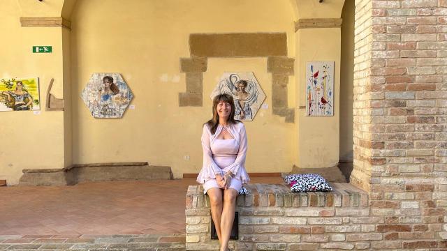 Montefiore dell'Aso, inaugurata mostra dell’artista ucraina Olena Panasiuk di Odessa