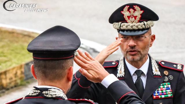 Carabinieri Ascoli Piceno, visita del Comandante della Legione Carabinieri 'Marche' Generale di Brigata Nicola Conforti