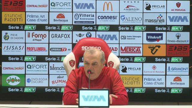 Perugia-Ternana 3-0, voci Castori (“A Settembre non dovevo esser mandato via”) e Andreazzoli (“Bene fino al loro gol”)