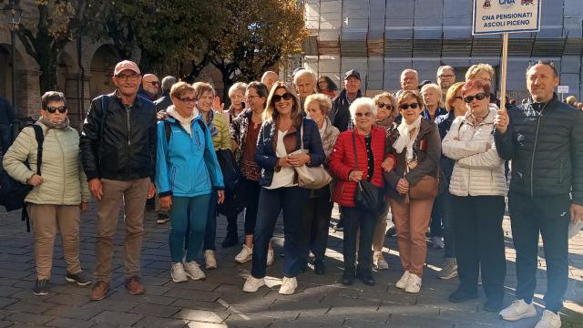 Pensionati CNA Picena in visita a Cingoli per la loro tradizionale Festa regionale