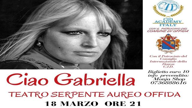Offida: appuntamento con ''Ciao Gabriella'', tributo alla Ferri 