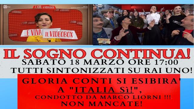 Grottammare, Gloria Conti torna in Rai ad ''Italia Sì'' di Marco Liorni. Grande soddisfazione per la Lido Degli Aranci