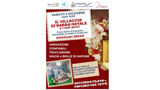 Inaugurazione Natale sambenedettese: a Porto d'Ascoli apre il Villaggio di Babbo Natale
