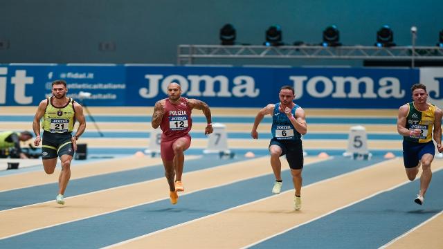 Atletica leggera: Italiani indoor ad Ancona, Jacobs battuto da Ceccarelli nei 60 metri. Barontini d'argento