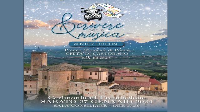 Castorano, tutto pronto la diciannovesima edizione di ''Scrivere per la Musica''