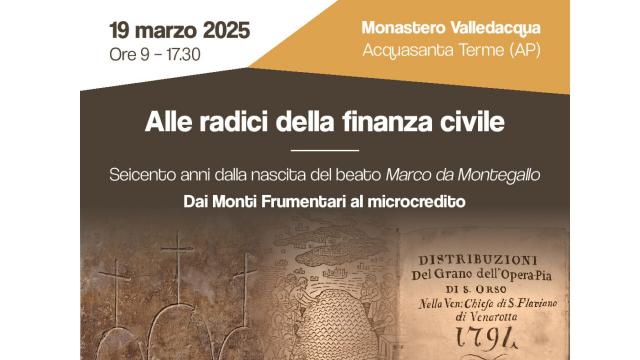 Diocesi Ascoli e San Benedetto: al Monastero di Valledacqua ''Porta della speranza su economia e lavoro''