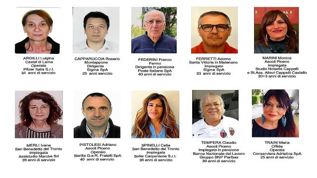 ''Stella al Merito del Lavoro'', 10 nuovi prestigiosi riconoscimenti nelle province di Ascoli e Fermo