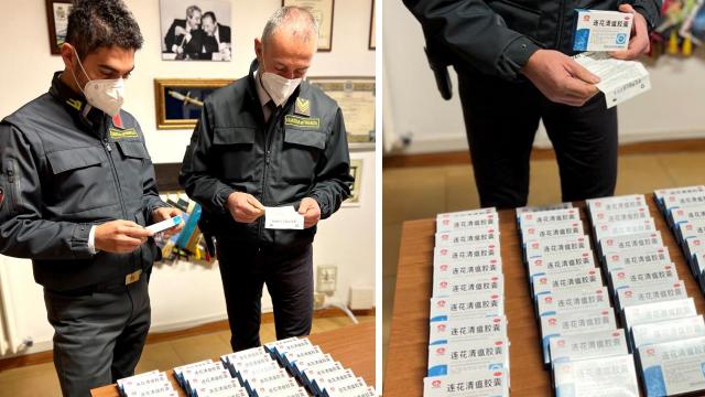 Civitanova Marche, Guardia di Finanza sequestra medicinali di produzione cinese pubblicizzati come cura per Covid-19