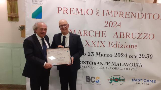 'Premio per imprenditori Marche-Abruzzo': premiato Angelo Carestia dell'Associazione Lido degli Aranci di Grottammare