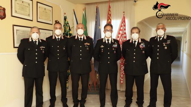 Comando provinciale Carabinieri di Ascoli, importanti promozioni come 'Luogotenente Carica Speciale'