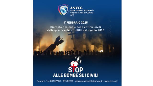 Offida, Palazzo comunale si tinge di blu per dire ''Stop alle bombe sui civili''