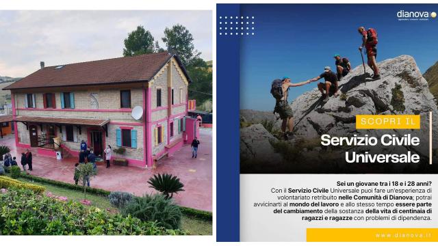 Montefiore dell’Aso: Servizio Civile Universale nella comunità Dianova, aperte candidature per giovani tra 18 e 28 anni 