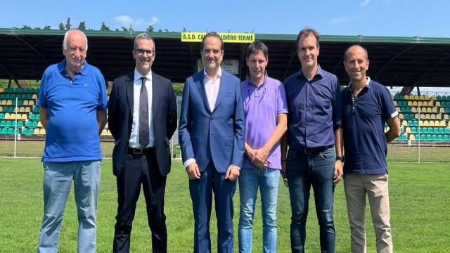 Serie C, visita istituzionale del presidente Marani a Caldiero e Carpi 