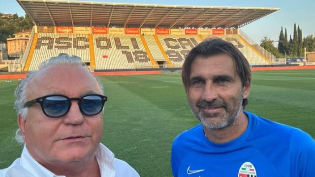 Ascoli Calcio: possesso palla al mattino e partita serale allo stadio. Presente anche Pulcinelli