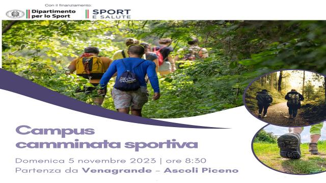 Ascoli Piceno, camminate sportive sui luoghi del sisma 2016/2017. Appuntamento a Venagrande