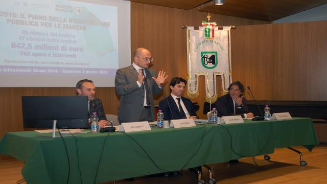 Nuovo Piano Opere Pubbliche: alle Marche oltre 600 milioni. Acquaroli e Castelli: “Nuova fase della ricostruzione”