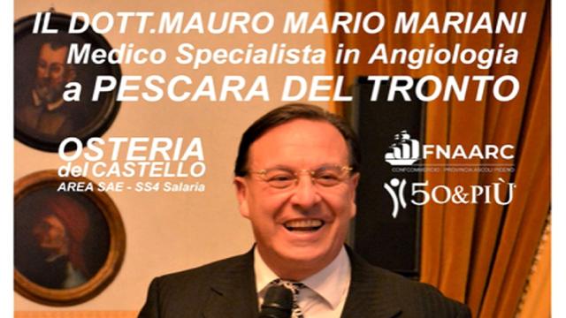 Pescara del Tronto: Fnaarc Ascoli Piceno, pranzo-convegno con il dottor Mariani