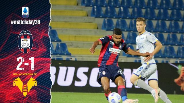 Crotone-Verona 2-1, highlights