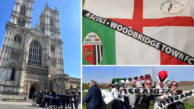 Ascoli Calcio, una delegazione dei Veterani AP in Inghilterra per far visita ai 'Peckers' del Woodbridge Town