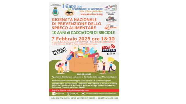 A Grottammare giornata di prevenzione dello spreco alimentare con il progetto ''Cacciatori di briciole''