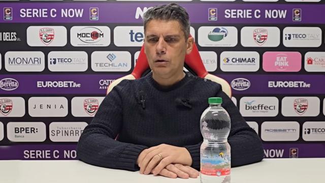 Ascoli-Carpi 2-1, Serpini: ''Gara al di sotto delle nostre aspettative. Troppi errori difensivi''
