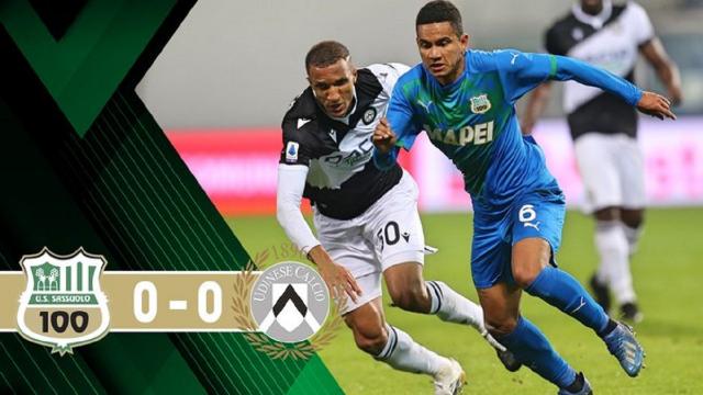 Sassuolo-Udinese 0-0, highlights
