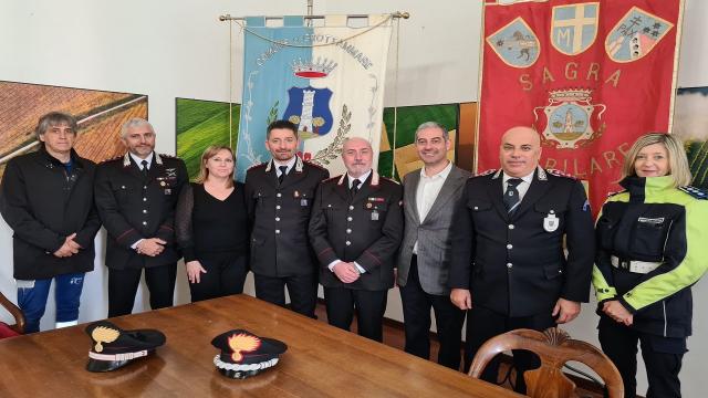 Grottammare: si accoglie il nuovo comandante della Stazione dei Carabinieri, il Luogotenente Gallo