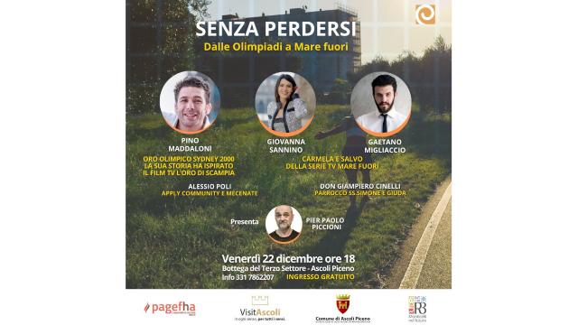 Ascoli Piceno,'Senza perdersi - Dalle Olimpiadi a Mare Fuori': iniziativa in programma alla Bottega Terzo Settore