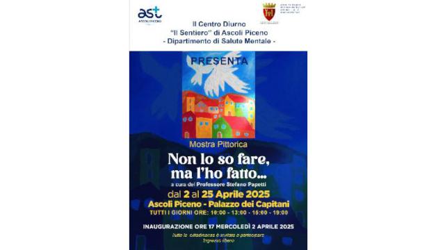 Ascoli Piceno, mostra pittorica del Centro Diurno Il Sentiero ''Non lo so fare, ma lo faccio''