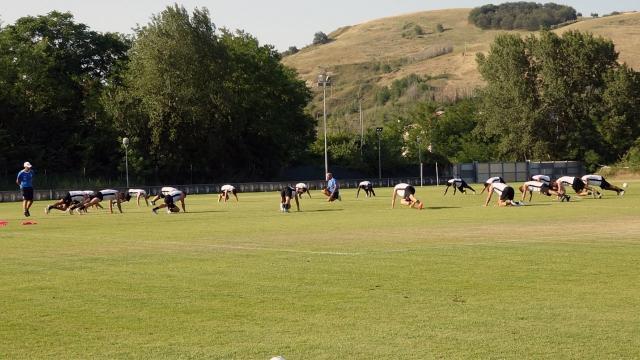 Ascoli Calcio, le immagini della seduta pomeridiana della terza giornata di allenamenti al Picchio Village