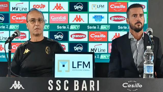 Bari, Marino: “Mi piace il calcio aggressivo”. Polito: “Esonero Mignani scelta dolorosissima. Ho cercato Zaza”