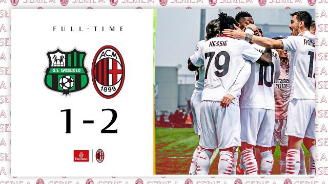 Sassuolo-Milan 1-2, highlights. Leao a segno dopo 6 secondi, è record in Serie A! 