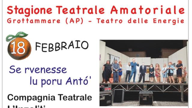 Grottammare, in arrivo il quarto appuntamento della Rassegna di Teatro Amatoriale Dialettale 'Commedie Nostre'